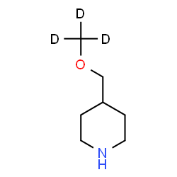 ChemSpider 2D Image | 4-{[(~2~H_3_)Methyloxy]methyl}piperidine | C7H12D3NO