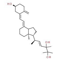 ChemSpider 2D Image | (3S,5Z,7E,14xi,22E,24xi)-9,10-Secoergosta-5,7,10,22-tetraene-3,24,25-triol | C28H44O3
