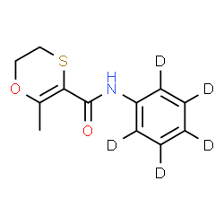 ChemSpider 2D Image | 2-Methyl-N-(~2~H_5_)phenyl-5,6-dihydro-1,4-oxathiine-3-carboxamide | C12H8D5NO2S