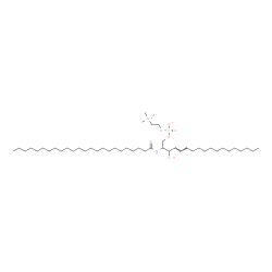 ChemSpider 2D Image | (4E)-3-Hydroxy-2-(tetracosanoylamino)-4-octadecen-1-yl 2-(trimethylammonio)ethyl phosphate | C47H95N2O6P