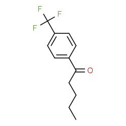 ChemSpider 2D Image | 1-(4-TRIFLUOROMETHYL-PHENYL)-PENTAN-1-ONE | C12H13F3O