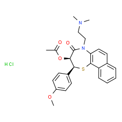 ChemSpider 2D Image | NALTIAZEM HYDROCHLORIDE | C26H29ClN2O4S