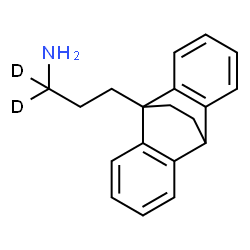 ChemSpider 2D Image | 3-(Tetracyclo[6.6.2.0~2,7~.0~9,14~]hexadeca-2,4,6,9,11,13-hexaen-1-yl)-1-(1,1-~2~H_2_)propanamine | C19H19D2N