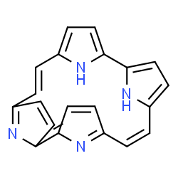 ChemSpider 2D Image | (6Z,16E)-21,22,23,24-Tetraazapentacyclo[16.2.1.1~2,5~.1~8,11~.1~12,15~]tetracosa-1,3,5(24),6,8,10,12,14,16,18(21),19-undecaene | C20H14N4