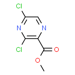 ChemSpider 2D Image | Methyl 3,5-dichloro-2-pyrazinecarboxylate | C6H4Cl2N2O2