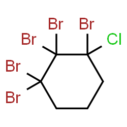 ChemSpider 2D Image | Chloropentabromocyclohexane | C6H6Br5Cl