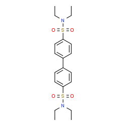 ChemSpider 2D Image | N,N,N',N'-Tetraethyl-4,4'-biphenyldisulfonamide | C20H28N2O4S2