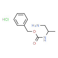 ChemSpider 2D Image | 2-N-Cbz-Propane-1,2-diamine hydrochloride | C11H17ClN2O2