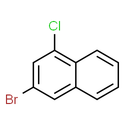 ChemSpider 2D Image | 3-Bromo-1-chloronaphthalene | C10H6BrCl