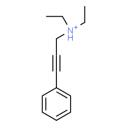 ChemSpider 2D Image | N,N-Diethyl-3-phenyl-2-propyn-1-aminium | C13H18N