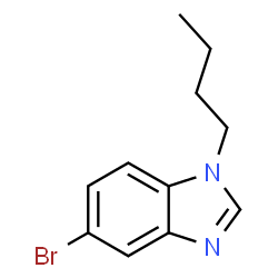 ChemSpider 2D Image | 5-Bromo-1-butyl-1H-benzimidazole | C11H13BrN2