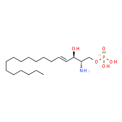 ChemSpider 2D Image | (2S,3R,4E)-2-Amino-3-hydroxy-4-octadecen-1-yl dihydrogen (~33~P)phosphate | C18H38NO533P
