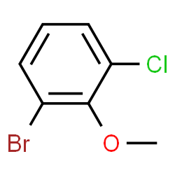 ChemSpider 2D Image | 1-Bromo-3-chloro-2-methoxybenzene | C7H6BrClO