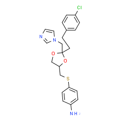 ChemSpider 2D Image | azalanstat | C22H24ClN3O2S