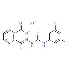 ChemSpider 2D Image | diflufenzopyr-sodium | C15H11F2N4NaO3