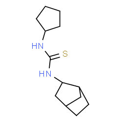 ChemSpider 2D Image | 1-Bicyclo[2.2.1]hept-2-yl-3-cyclopentylthiourea | C13H22N2S