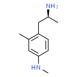 ChemSpider 2D Image | 4-[(2S)-2-Aminopropyl]-N,3-dimethylaniline | C11H18N2