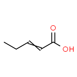 ChemSpider 2D Image | 2-Pentenoic acid | C5H8O2