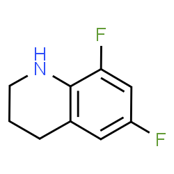 ChemSpider 2D Image | 6,8-Difluoro-1,2,3,4-tetrahydroquinoline | C9H9F2N