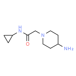 ChemSpider 2D Image | 2-(4-Amino-1-piperidinyl)-N-cyclopropylacetamide | C10H19N3O