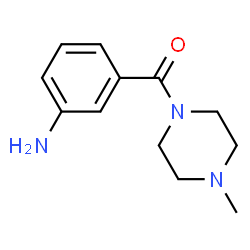 ChemSpider 2D Image | 3-(4-METHYLPIPERAZINE-1-CARBONYL)ANILINE | C12H17N3O