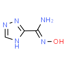ChemSpider 2D Image | N-Hydroxy-1H-1,2,4-triazole-3-carboximidamide | C3H5N5O