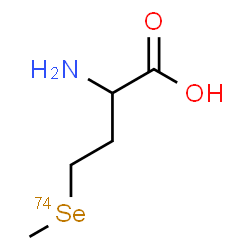 ChemSpider 2D Image | 2-Amino-4-[methyl(~74~Se)selanyl]butanoic acid | C5H11NO274Se