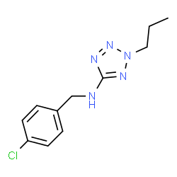 ChemSpider 2D Image | N-(4-Chlorobenzyl)-2-propyl-2H-tetrazol-5-amine | C11H14ClN5