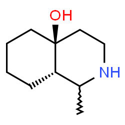 ChemSpider 2D Image | (4aS,8aS)-1-Methyloctahydro-4a(2H)-isoquinolinol | C10H19NO