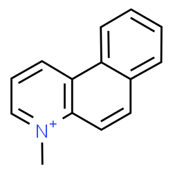 ChemSpider 2D Image | 4-Methylbenzo[f]quinolinium | C14H12N