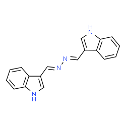 ChemSpider 2D Image | INDOLE-3-ALDEHYDE AZINE | C18H14N4