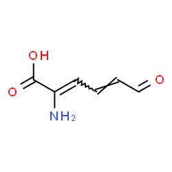 ChemSpider 2D Image | (2Z,4E)-2-Amino-6-oxo-2,4-hexadienoic acid | C6H7NO3