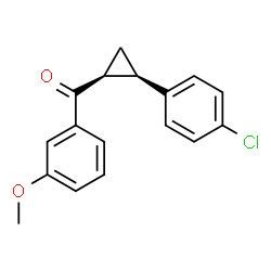 ChemSpider 2D Image | [(1S,2R)-2-(4-Chlorophenyl)cyclopropyl](3-methoxyphenyl)methanone | C17H15ClO2