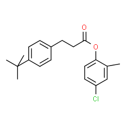 ChemSpider 2D Image | 4-Chloro-2-methylphenyl 3-(4-tert-butylphenyl)propanoate | C20H23ClO2