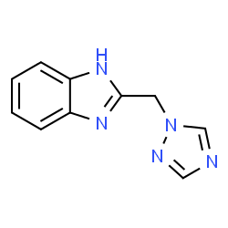 ChemSpider 2D Image | 2-(1H-1,2,4-Triazol-1-ylmethyl)-1H-benzimidazole | C10H9N5