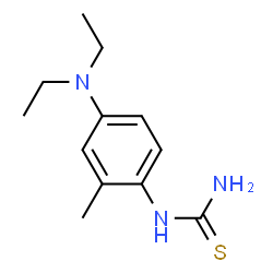 ChemSpider 2D Image | 1-[4-(Diethylamino)-2-methylphenyl]thiourea | C12H19N3S