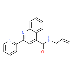 ChemSpider 2D Image | N-Allyl-2-(2-pyridinyl)-4-quinolinecarboxamide | C18H15N3O