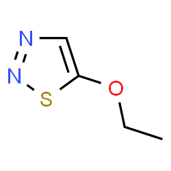 ChemSpider 2D Image | 5-Ethoxy-1,2,3-thiadiazole | C4H6N2OS