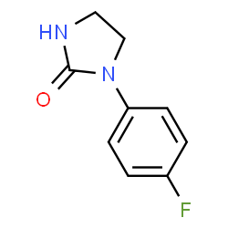 ChemSpider 2D Image | 1-(4-Fluorophenyl)-2-imidazolidinone | C9H9FN2O