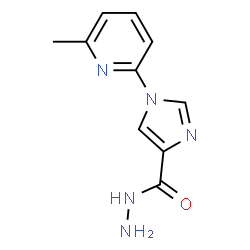ChemSpider 2D Image | 1-(6-Methyl-2-pyridinyl)-1H-imidazole-4-carbohydrazide | C10H11N5O
