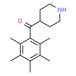 ChemSpider 2D Image | 4-(2,3,4,5,6-pentamethylbenzoyl)piperidine | C17H25NO