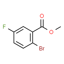 ChemSpider 2D Image | Methyl 2-bromo-5-fluorobenzoate | C8H6BrFO2