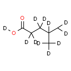 ChemSpider 2D Image | 4-(~2~H_2_)Methyl(~2~H_8_)pentan(~2~H)oic acid | C6HD11O2