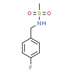 ChemSpider 2D Image | N-(4-Fluorobenzyl)methanesulfonamide | C8H10FNO2S