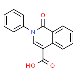 ChemSpider 2D Image | 1-Oxo-2-phenyl-1,2-dihydro-4-isoquinolinecarboxylic acid | C16H11NO3