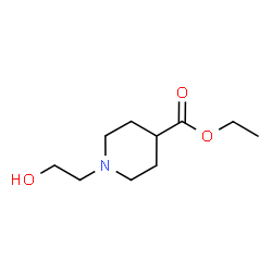 ChemSpider 2D Image | Ethyl 1-(2-hydroxyethyl)-4-piperidinecarboxylate | C10H19NO3