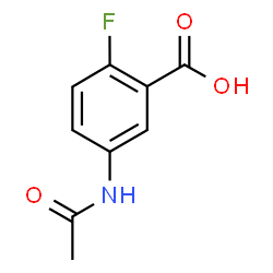 ChemSpider 2D Image | 5-Acetamido-2-fluorobenzoic acid | C9H8FNO3