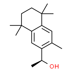 ChemSpider 2D Image | (1S)-1-(3,5,5,8,8-Pentamethyl-5,6,7,8-tetrahydro-2-naphthalenyl)ethanol | C17H26O