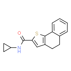 ChemSpider 2D Image | N-Cyclopropyl-4,5-dihydronaphtho[1,2-b]thiophene-2-carboxamide | C16H15NOS