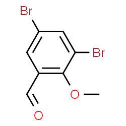 ChemSpider 2D Image | 3,5-DIBROMO-2-METHOXYBENZALDEHYDE | C8H6Br2O2